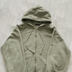 brandy melville christy sage green hoodie!